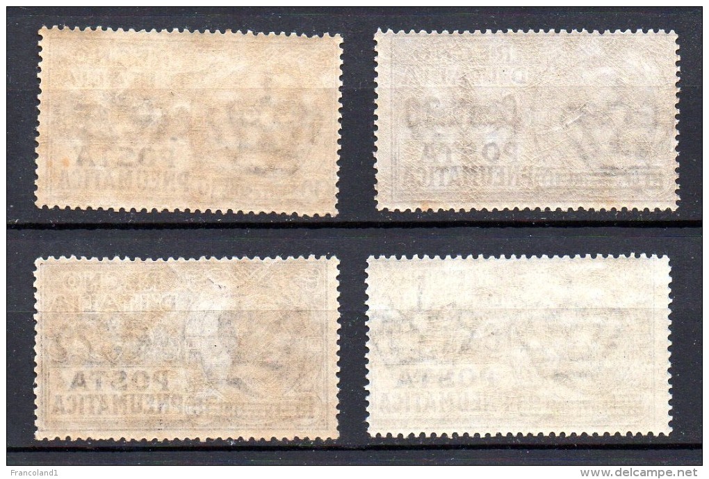 1924 - Regno P. Pneumatica Sovrast. N 4-7 Completa Integri MNH** - Pneumatische Post