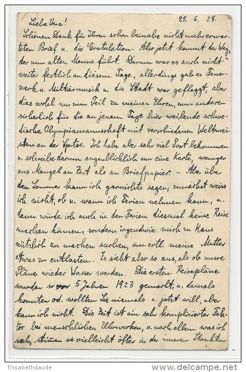NORGE - 1928 - OBLITERATION MARITIME "BUREAU DE MER De NORVEGE - KRISTIANSAND à FREDERIKSHAVN" Sur CP ENTIER Pour BERLIN - Cartas & Documentos
