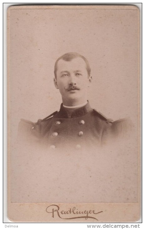 CDV Photo Originale XIX ème Militaria  Soldat Par Reutlinger Paris Cdv427 - Antiche (ante 1900)