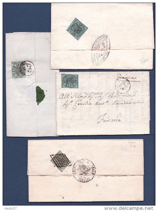 Italie & Anciens Etats Collection - 38 Lettres + 2 Devants - 9 Scans - Collections