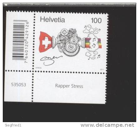 Schweiz  **  Rapper Stress Neuheiten  Eckrand Ungefaltet Mit Strichkodierung - Unused Stamps