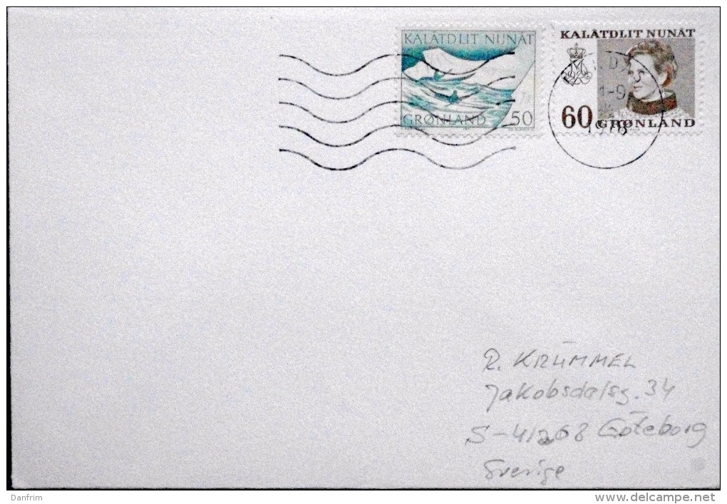 Greenland  1978 Letter To Sweden. The First Day A Stamp 01-09-1978 DUNDAS  ( Lot 6089 ) - Covers & Documents