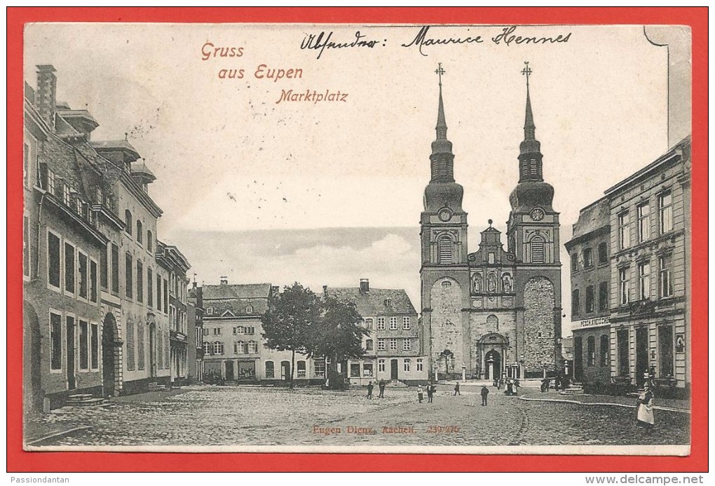 CPA Belgique - Eupen - Gruss Aus Eupen - Marktplatz - Eupen