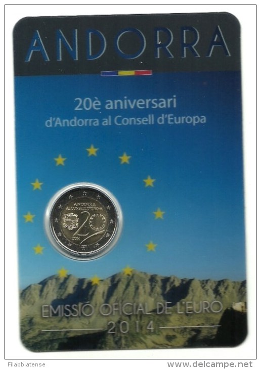 2014 - Andorra 2 Euro Consiglio UE  ------ - Andorra