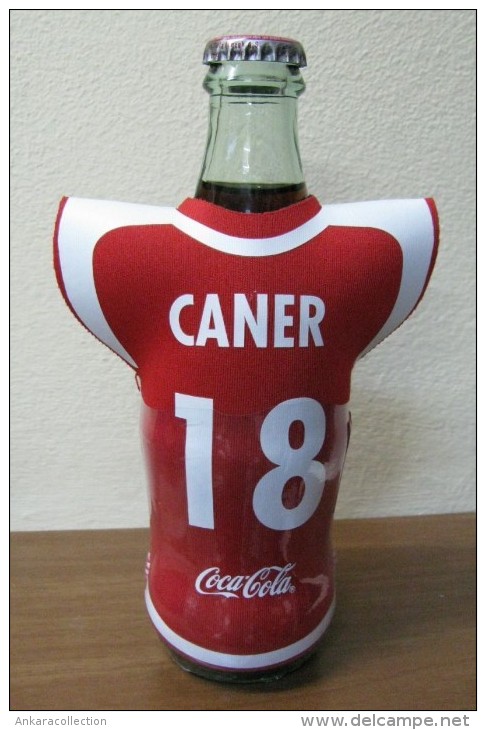 AC - COCA COLA EMPTY BOTTLE & CAP TURKISH FOOTBALL NATIONAL TEAM NAMES SOCCER - 18 - CANER - Bouteilles