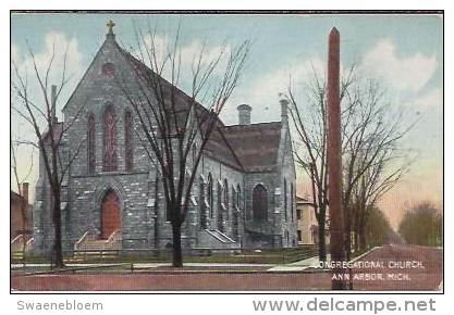 VS.-  Ann Arbor. First Congregational Church Of Ann Arbor Michigan..  2 Scans - Ann Arbor