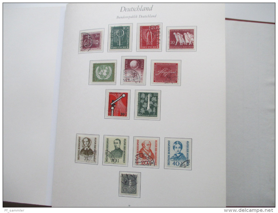 Bund / BRD 1955 - 1979 Sammlung. Gestempelt / O. Komplett Im Dicken Ordner! Hoher Katalogwert - Collections (en Albums)