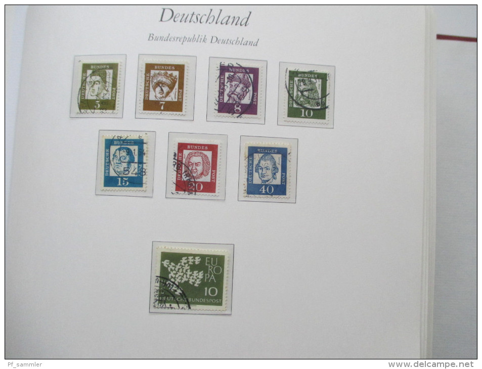 Bund / BRD 1955 - 1979 Sammlung. Gestempelt / o. komplett im dicken Ordner! Hoher Katalogwert