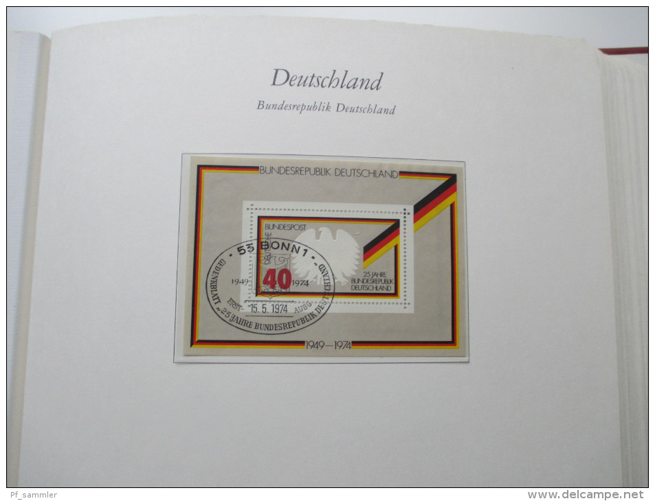 Bund / BRD 1955 - 1979 Sammlung. Gestempelt / o. komplett im dicken Ordner! Hoher Katalogwert