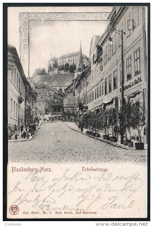 1806 - Ohne Porto - Alte Ansichtskarte - Blankenburg Am Harz Obere Tränkstraße - Gel 1902 TOP Stolle - Blankenburg
