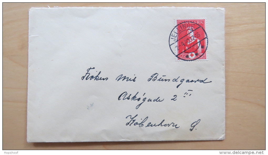 Cover Kuvert Denmark Danmark Jeliinge Red Cross Rode Kors 1940 - Andere & Zonder Classificatie