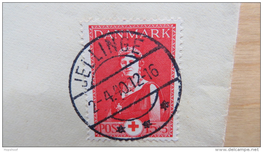 Cover Kuvert Denmark Danmark Jeliinge Red Cross Rode Kors 1940 - Andere & Zonder Classificatie