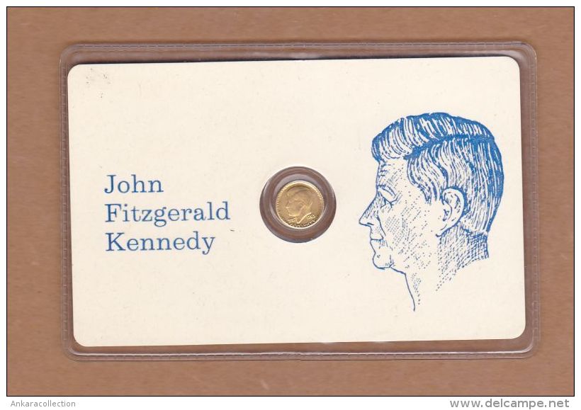 AC - JOHN FITZGERALD KENNEDY GOLD PLATED - Royal/Of Nobility