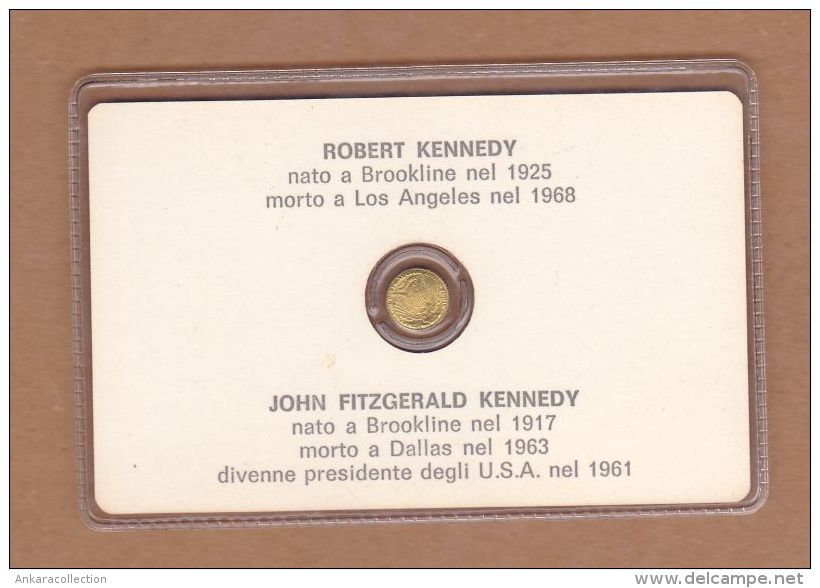 AC - ROBERT E JOHN KENNEDY GOLD PLATED - Monarquía/ Nobleza