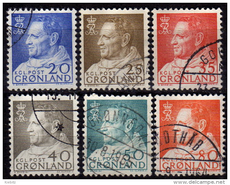 GRÖNLAND 1963 - MiNr: 52-57 Komplett  Used - Oblitérés
