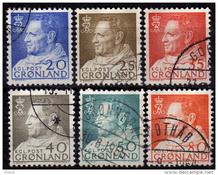 GRÖNLAND 1963 - MiNr: 52-57 Komplett  Used - Gebraucht