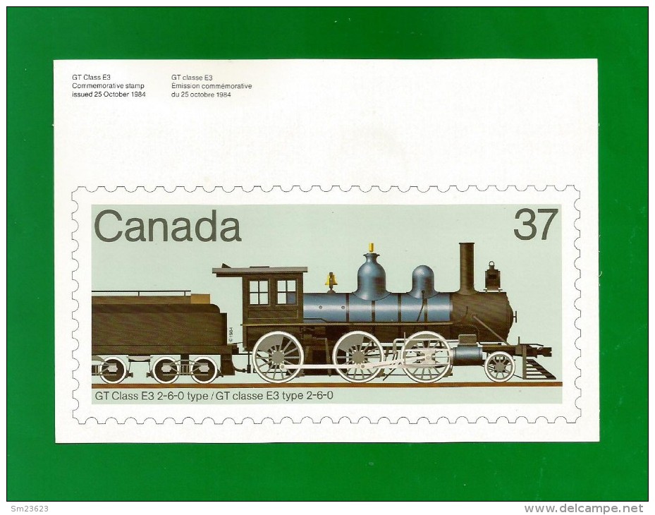 CANADA  1984 , Locomotive - Maximum Card - First Day Maynooth 17 XI 1984 - 2 Scan - Maximumkarten (MC)