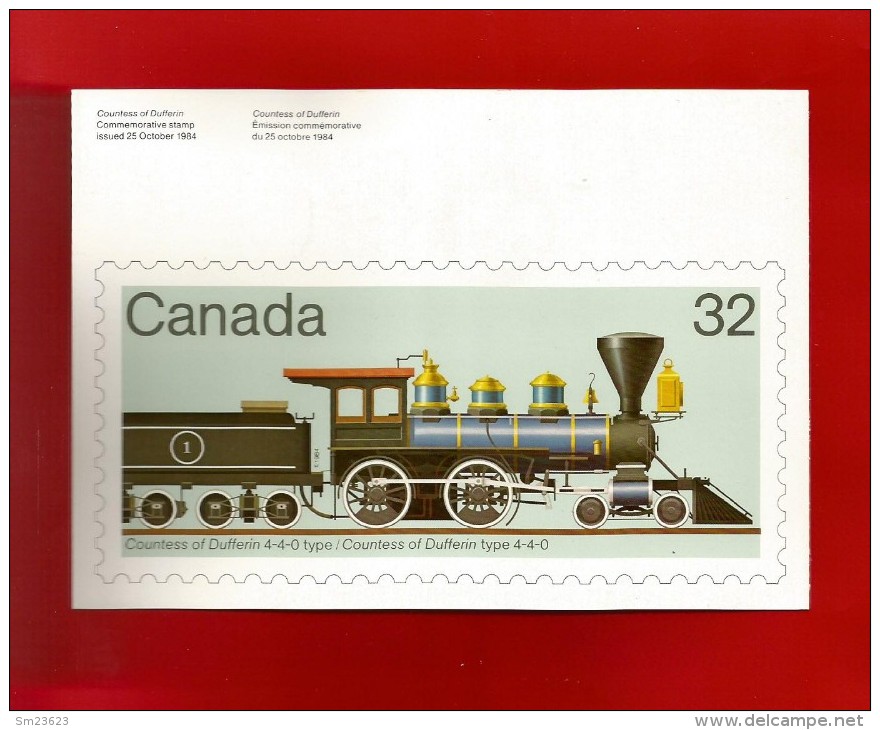 CANADA  1984 , Locomotive - Maximum Card - First Day Maynooth 17 XI 1984 - 2 Scan - Cartes-maximum (CM)