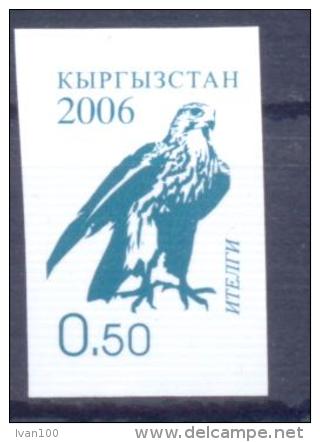 2006. Kyrgyzstan, Bird, Falcon, 0.50, Stamp IMPERFORATED, Mint/** - Kirgizië