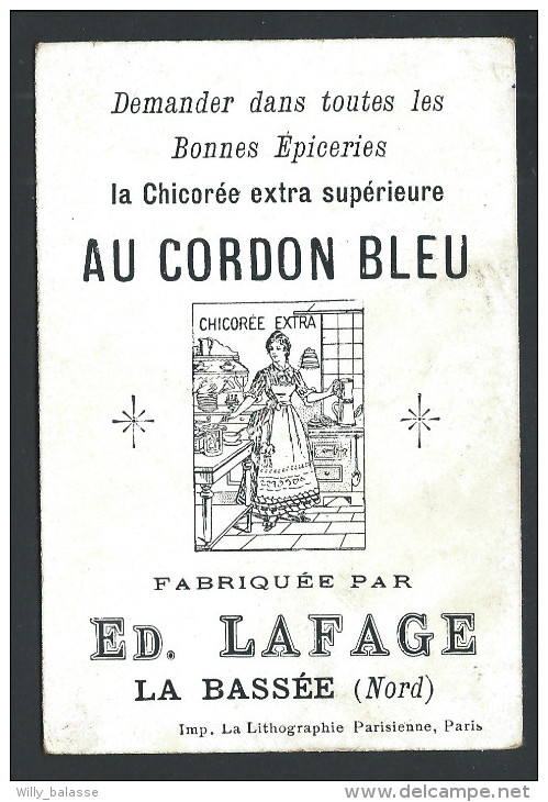 Ancien Chromo Publicitaire - Chicorée AU CORDON BLEU - LA BASSEE - " La Fête De Melkarth - Carthage - 11    // - Thé & Café