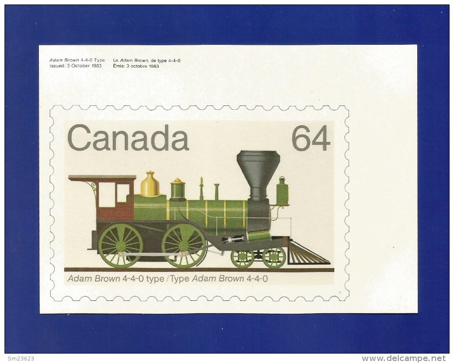 CANADA  1983 , Locomotive - Maximum Card - First Day 17 XI 1983 - 2 Scan - Cartes-maximum (CM)