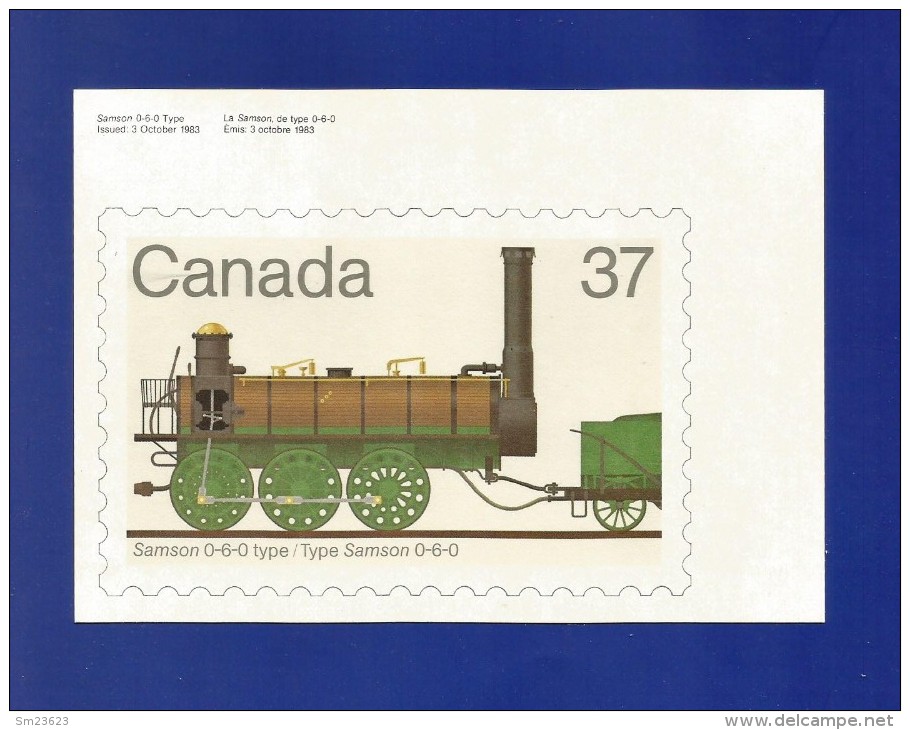 CANADA  1983 , Locomotive - Maximum Card - First Day 17 XI 1983 - 2 Scan - Maximum Cards