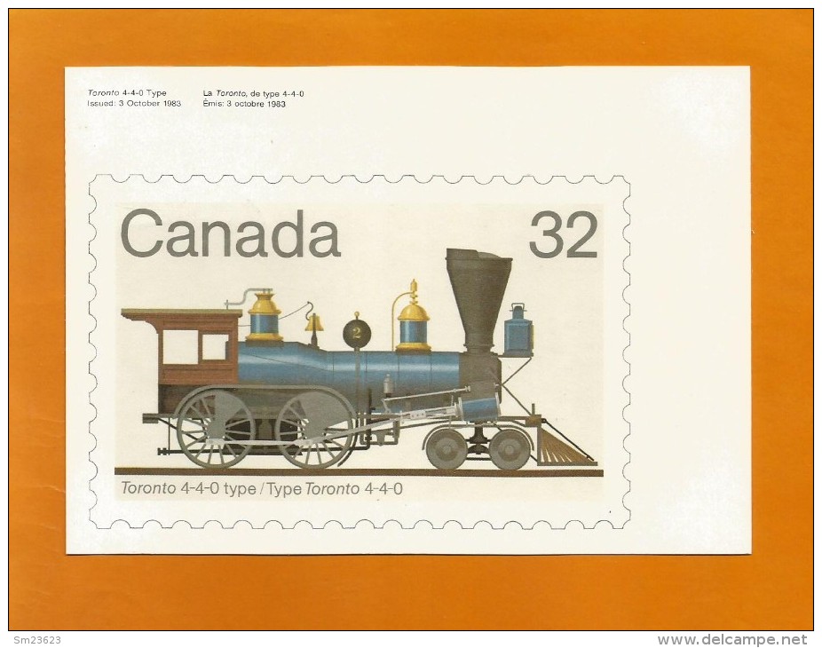 CANADA  1983 , Locomotive - Maximum Card - First Day 17 XI 1983 - 2 Scan - Maximum Cards