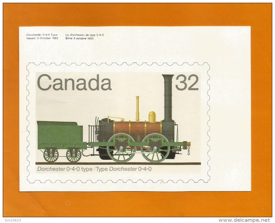 CANADA  1983 , Locomotive - Maximum Card - First Day 17 XI 1983 - 2 Scan - Cartes-maximum (CM)