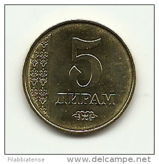 2011 - Tajikistan 5 Diram, - Takiyistán