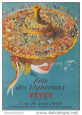 Fete Des Vignerons, Vevey Suisse. 2 Scans - Reclame