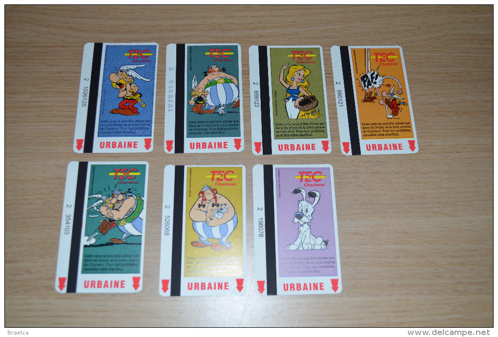 Lot De 7 Cartes De Transport Astérix - NEUVE - TEC - Europe