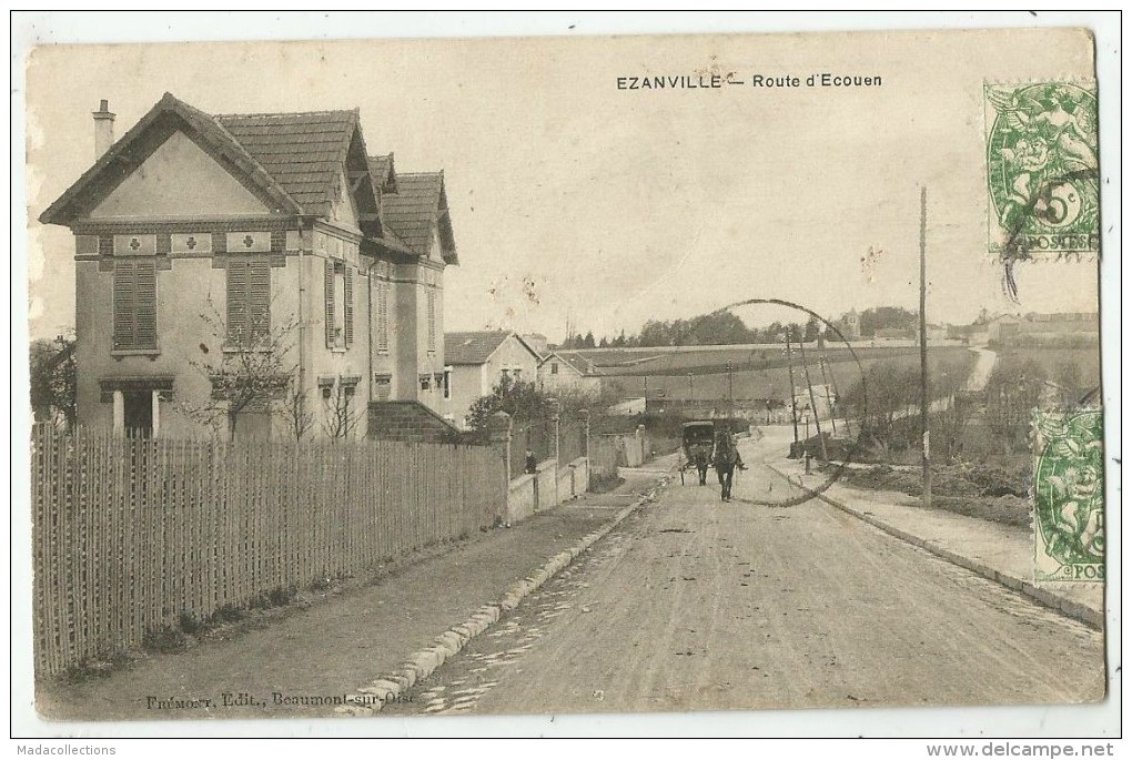 Ezanville (95.Val D´Oise)  Route D'Ecouen - Cachet Militaire 4e Régiment Artillerie - Ezanville