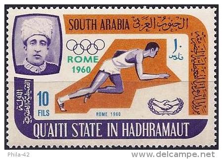 South Arabia (Qu'Aiti Of Hadhramaout) 1966 - Rome Olympics ( Mi 81A - YT 75 ) MNH** - Autres & Non Classés