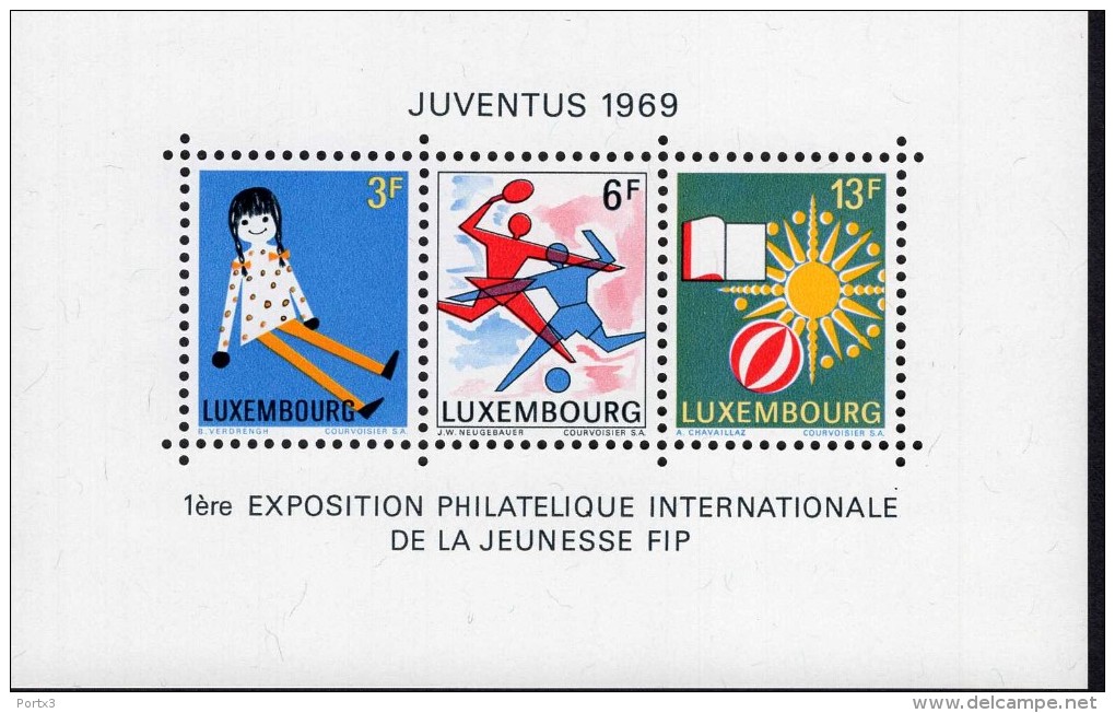 Luxemburg Block 8 Briefmarkenausstellung MNH Postfrisch ** - Blocs & Hojas