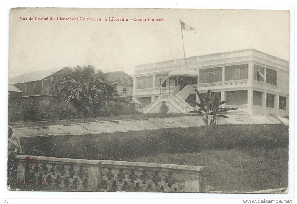 CPA VUE DE L'HOTEL DU LIEUTENANT GOUVERNEUR A LIBREVILLE, CONGO FRANCAIS - Congo Français