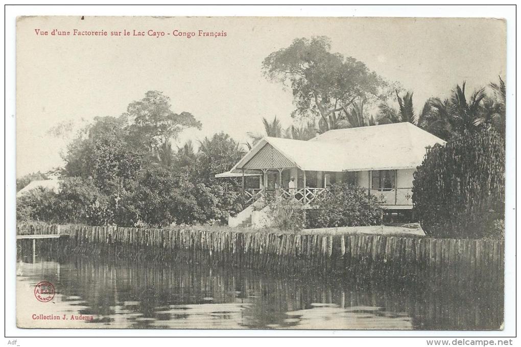 CPA VUE D'UNE FACTORERIE SUR LE LAC CAYO, CONGO FRANCAIS - Congo Français