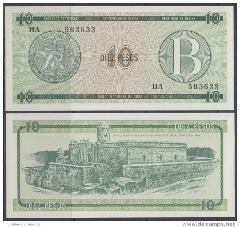 1985-BK-119 CUBA EXCHANGE CURRENCY 1985 10$ . B. UNC - Cuba