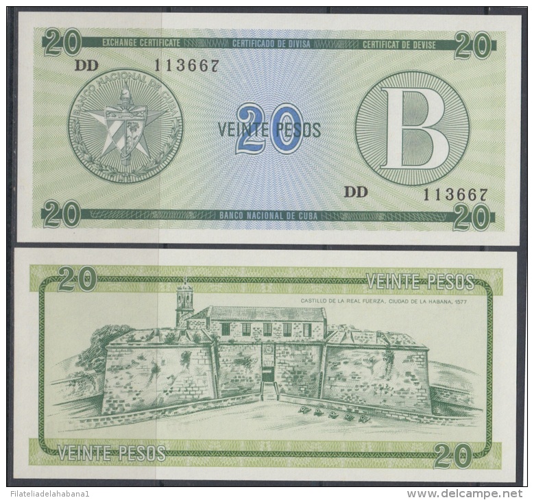 1985-BK-120 CUBA EXCHANGE CURRENCY 1985 20$ . B. UNC - Kuba