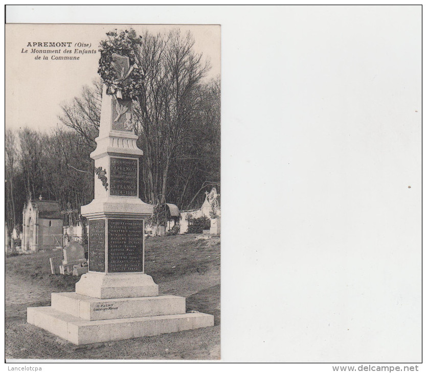 60 - APREMONT / LE MONUMENT AUX MORTS - Sonstige & Ohne Zuordnung