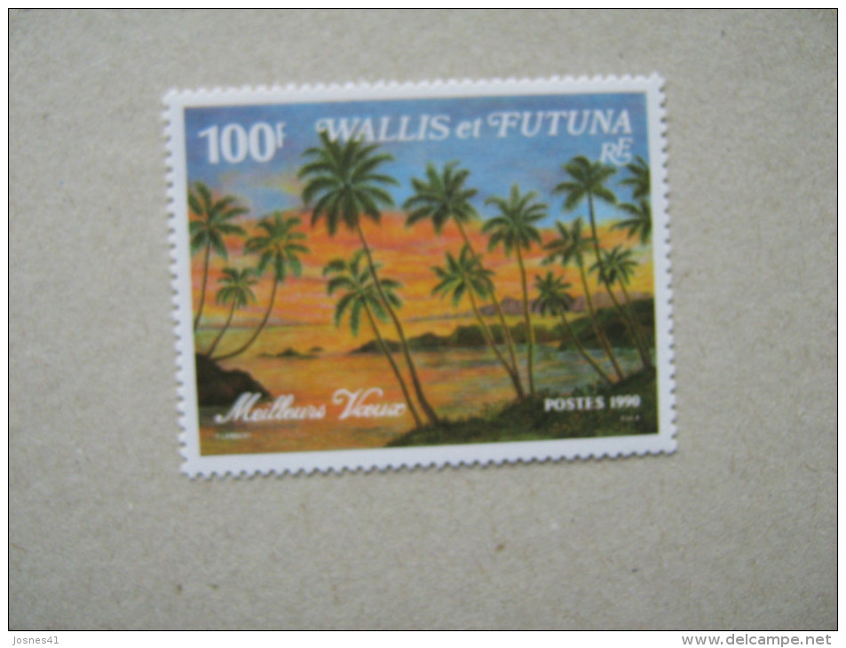 WALLIS ET FUTUNA    P 404A  * *  MEILLEURS VOEUX POUR 1991 - Ungebraucht