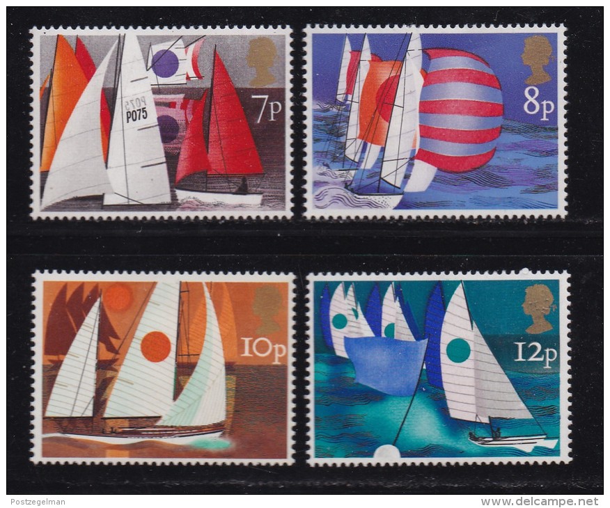 UK, 1975, Mint  Hinged Stamps , Sailing, 678-681, #14483 - Unused Stamps