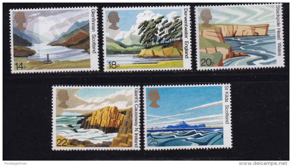 UK, 1981, Mint  Hinged Stamps, British Landscapes, 879-883, #14486 - Unused Stamps