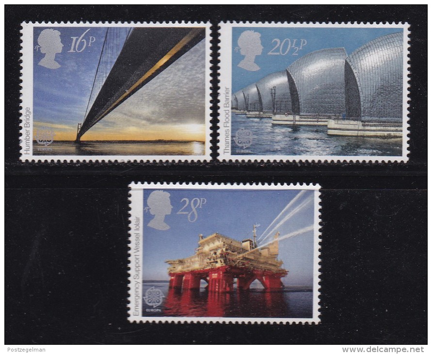 UK, 1983, Mint  Hinged Stamps, EUROPA Engineering, 953-955, #14492 - Unused Stamps