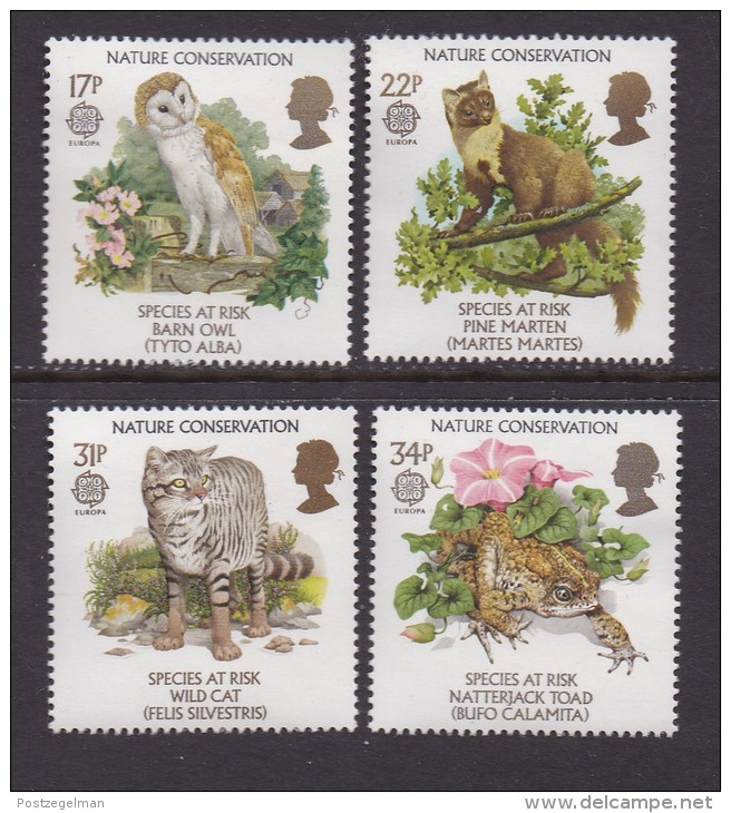 UK, 1986, Mint  Hinged Stamps, EUROPA Nature Conservation, 1068-1071, #14517 - Unused Stamps