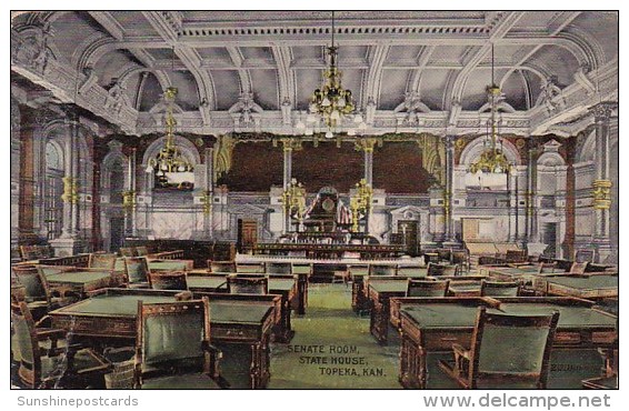 Senate Room State House Topeka Kansas 1914 - Topeka