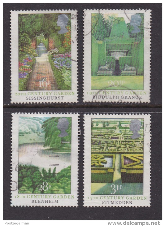 UK, 1983, Cancelled Stamp(s ), British Gardens, 962-965 #14453 - Used Stamps