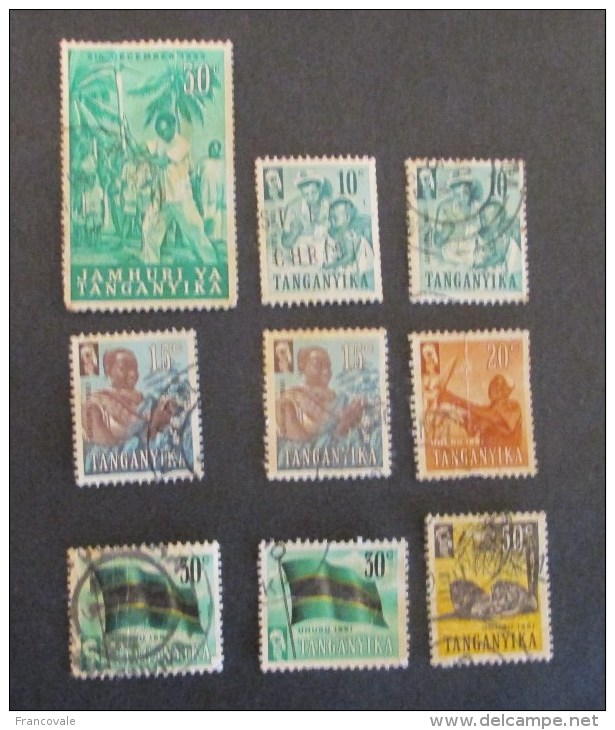 Tanganyika 1961 - 1981 Lot 9 Used Stamps - Tanganyika (...-1932)