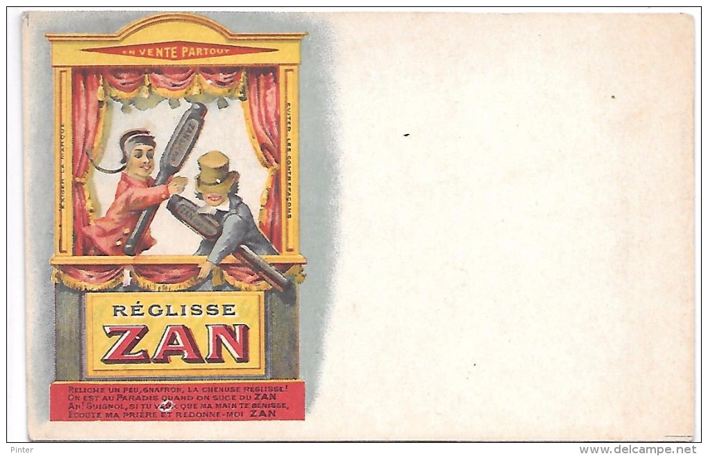 Publicité - REGLISSE ZAN - Werbepostkarten