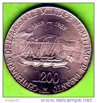 1989 Italia - 200 L (circolata) - 200 Lire