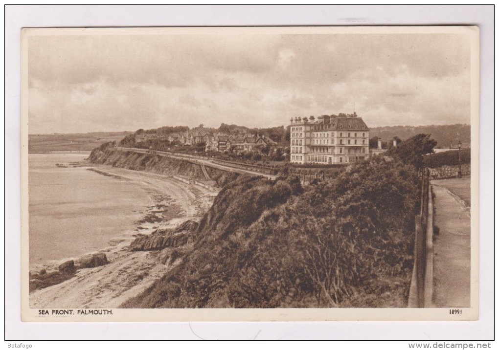 CPA PHOTO ,  SEA FRONT, FALMOUTH - Falmouth